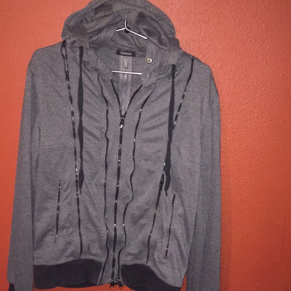Carapace hoodie dark grey with black